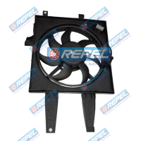 Eletroventilador GMV (Ventoinha) Radiador Fiat Palio 1.0 1.3 1.4 Fire 2001 a 2002 Com AR Idea 2006 a 2010 Kit GMV Defletor Eletroventilador e Elice