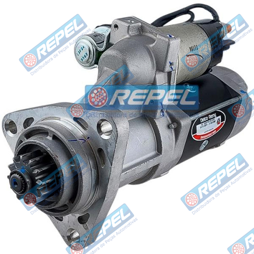 Motor Partida Delco 38MT 24V Caminhão VW 31370 25370 19370 18310 19320 31320 Cummins Eletrônico VW Ônibus 19320EOT 17320E 18320 EVO 19360E 24320E 25320E 25370E 25400E Cargo 5032 4332 (Remam)