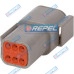 Conector Deutsch DTM0406P Deutsch DTM04-06P Deutsch DTM04-6P