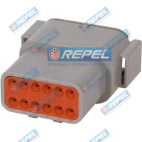Conector Deutsch DTM0412PA Deutsch DTM04-12PA