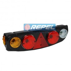 Conjunto Lanterna Traseira Com Triangulo Carretar e Implementos Rodofort e Adaptação Lado Direito Com Lanterna Lateral LED