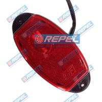 Lanterna Lateral LED Bivolt Vermelha Adaptação Universal 