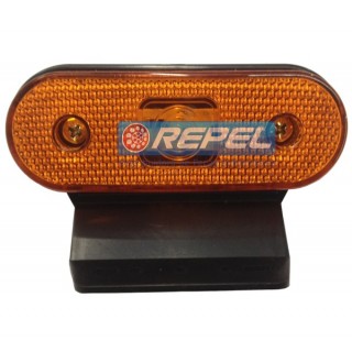 Lanterna Lateral Led Amarela C/Suporte Carreta e Implementos Fachinni 2008> 