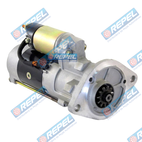 Motor Partida Hitachi 24V 11D John Deere 75D 85D Escavadeira Motor Isuzu 4LE2X New Holland E115B E70B E80B Escavadeira
