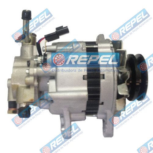 Alternador Mitsubishi L200 H100 L300 até 94 75Amp. C/ Bomba Vácuo Polia Dupla