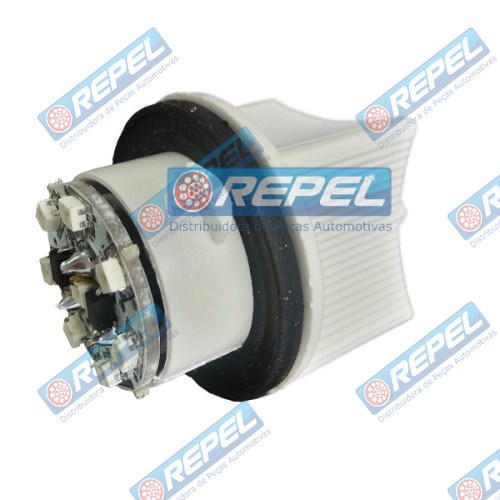 Soqled (SOKLED) 24V Soquele LampLED 2 Polos 24V Vermelho (1141 24V) Universal Lanternas Carretas e Implementos