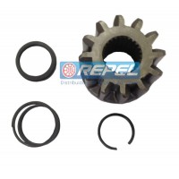 Bendix (Pinhão) Partida Mitsubishi 12 Dentes MBB Axor Todos Modelos (KIT Pinhão e Trava e Mola)