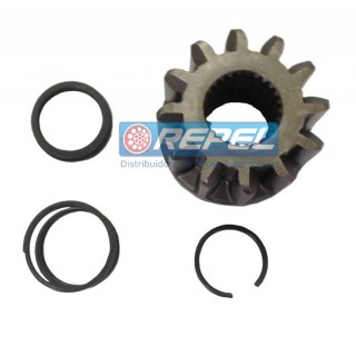 Bendix (Pinhão) Partida Mitsubishi 12 Dentes MBB Axor Todos Modelos (KIT Pinhão e Trava e Mola)