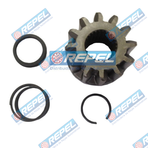 Bendix (Pinhão) Partida Mitsubishi 12 Dentes MBB Axor Todos Modelos (KIT Pinhão e Trava e Mola)