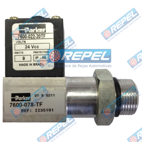 Válvula Solenoide Freio Motor 24V MBB 1214 1414 1618 1620 1634