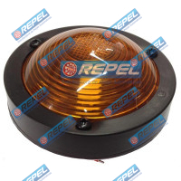 Lanterna Lateral Led Amarela Redondo Carretas e Implementos Rodoviários 