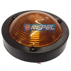 Lanterna Lateral Led Amarela Redondo Carretas e Implementos Rodoviários 