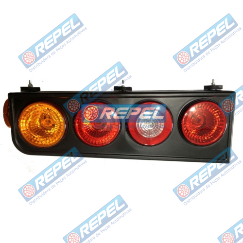 Conjunto Lanterna Traseira Carreta Randon 2008> Lado Direito Rodotrem Bitrem 