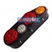 Conjunto Lanterna Traseira LED Carretas Semi Reboques Implementos NOMA Com Triangulo Lado Direito