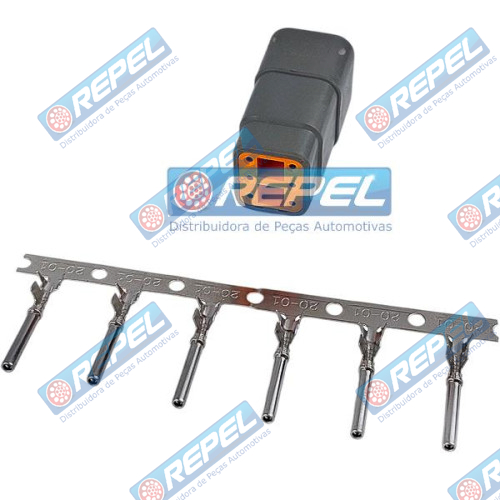 Kit Conector Repel RP1003023 Deutsch DTM06-6S