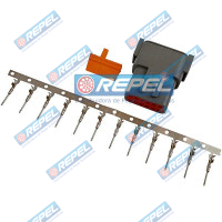 Kit Conector Repel RP1003032 Deutsch DTM0412PA Deutsch DTM04-12PA