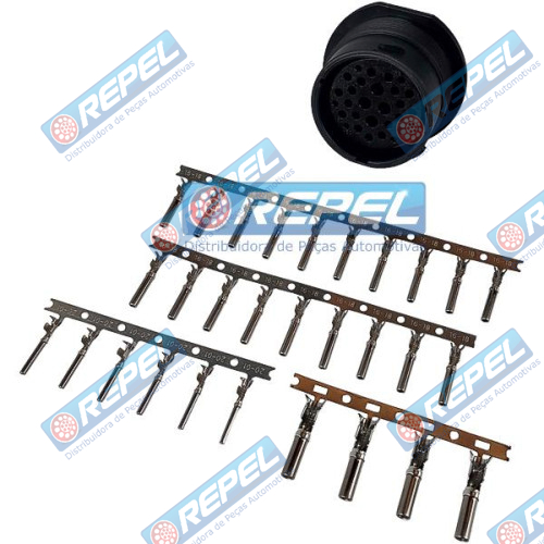 Kit Conector Elétrico Repel RP1003081 Deutsch HDP242429SE Deutsch HDP24-24-29SE