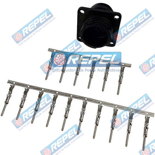 Kit Conector Elétrico Repel RP1003089 AMP 0-0182916-1 AMP 001829161