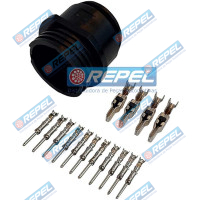 Conector Elétrico Repel RP1003090 Repel 1003090 Tyco 2074862 Tyco 207486-2