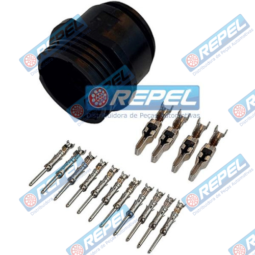 Conector Elétrico Repel RP1003090 Repel 1003090 Tyco 2074862 Tyco 207486-2