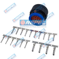 Kit Conector Elétrico Repel RP10031121 Case 87704441 New Holland 87704441