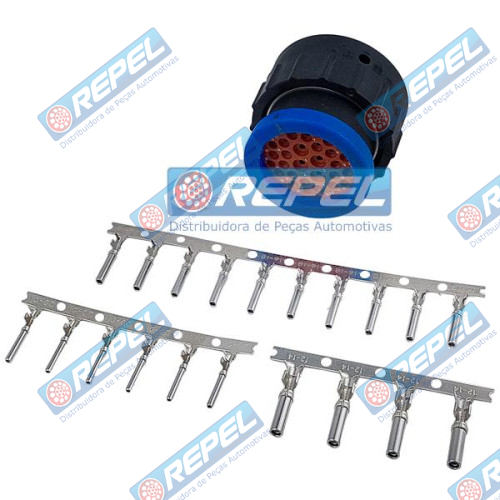 Kit Conector Elétrico Repel RP10031121 Case 87704441 New Holland 87704441
