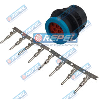 Kit Conector Elétrico Repel RP1003156 John Deere 57M8461