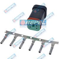 Conector Elétrico Repel RP10031731 Deutsch DT06-6SCE05