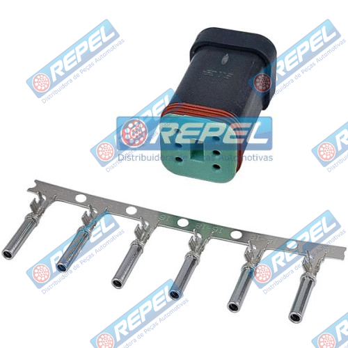 Conector Elétrico Repel RP10031731 Deutsch DT06-6SCE05