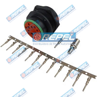 Kit Conector Elétrico Repel RP1003844 John Deere 57M7653
