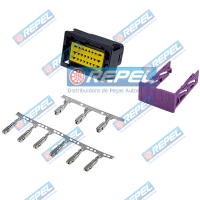 Conector Elétrico Repel RP1003985 Case 87699386 New Holland 87699386