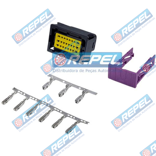 Conector Elétrico Repel RP1003985 Case 87699386 New Holland 87699386