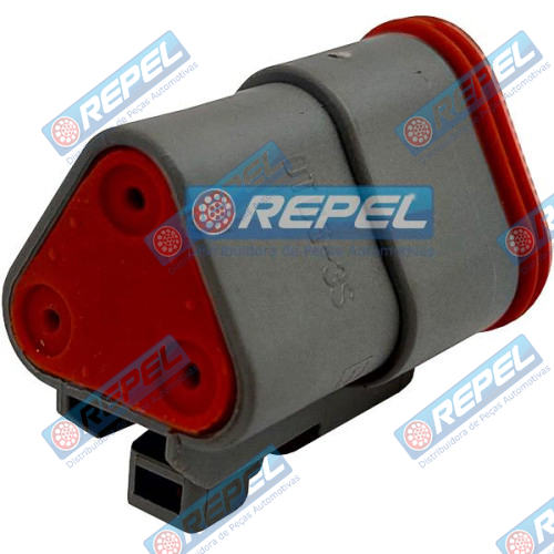 Conector Elétrico Repel RP1004018 Deutsch DT06-3S 