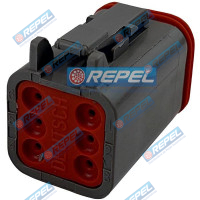 Conector Elétrico Repel RP1004020 Deutsch DT06-6S Deutsch DT066S