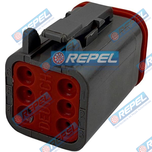 Conector Elétrico Repel RP1004020 Deutsch DT06-6S Deutsch DT066S