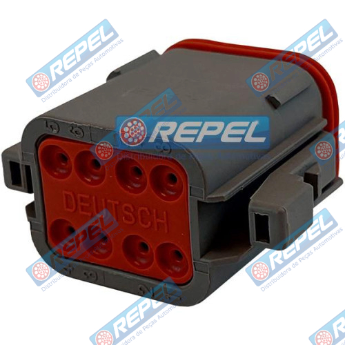 Conector Elétrico Repel RP1004021 Deutsch DT06-08SA Deutsch DT0608SA
