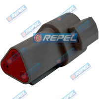 Conector Elétrico Repel RP1004033 Deutsch DT04-3P Deutsch DT043P Conector Elétrico Repel RP1004033 Deutsch DT04-3P Deutsch DT043P
