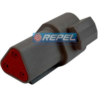 Conector Elétrico Repel RP1004033 Deutsch DT04-3P Deutsch DT043P