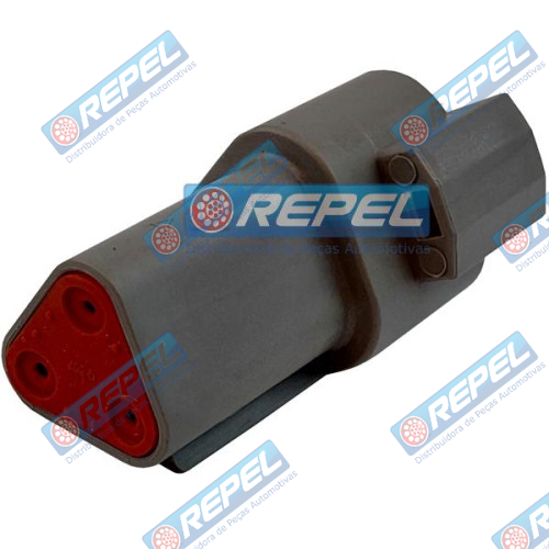 Conector Elétrico Repel RP1004033 Deutsch DT04-3P Deutsch DT043P