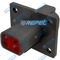 Conector Elétrico Repel RP1004279 Deutsch DT04-4P-L012 Deutsch  DT044PL012