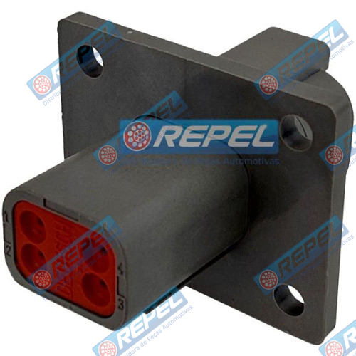 Conector Elétrico Repel RP1004279 Deutsch DT04-4P-L012 Deutsch  DT044PL012