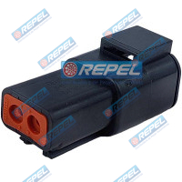 Conector Elétrico Repel RP1004520 Deutsch DTP04-2P-E004 