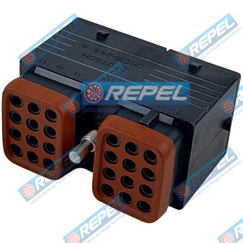 Conector Elétrico Repel RP1004641 Case 87706115 New Holland 87706115