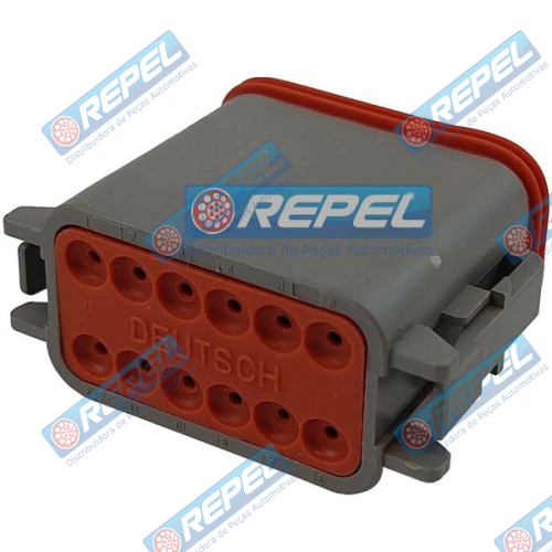 Conector Elétrico Repel RP1004757 Deutsch DT06-12SA Deutsch DT0612SA