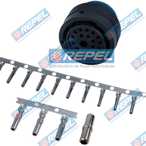 Conector Elétrico Repel RP10100016 Deutsch HDP262418SN Deutsch HDP26-24-18SN