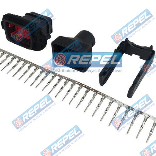 Kit Conector Elétrico Repel RP1010048 Case 87708534 New Holland 87708534