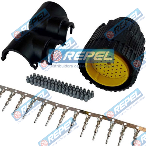Kit Conector Elétrico Repel RP10100050 CNH 87696657