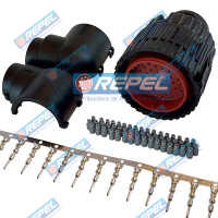 Kit Conector Elétrico Repel RP10100051 CNH 87696711