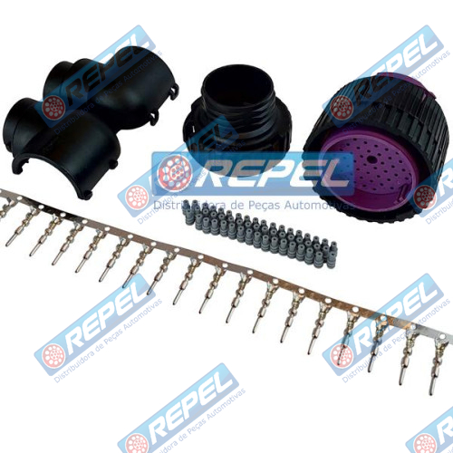 Kit Conector Elétrico Repel RP10100052 CNH 87696705
