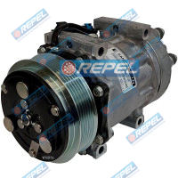 Compressor Ar Condicionado Sanden SD4382A Sanden SD4382 Internacional 3547916C1 Navistar 3615169C2